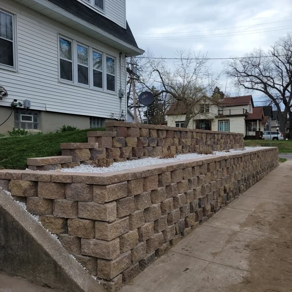 Landscape design and bed work in West Michigan